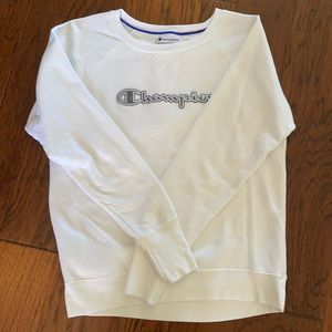 EUC Champion crew neck sweatshirt White size M
